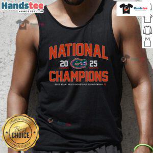 Nice Florida Basketball 2025 NCAA Champions Classic tank top featuring vibrant team colors and stylish design.