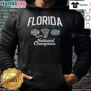 2025 Men's Basketball National Champs Florida Gators Swish Hoodie for fans showcasing team pride and style.