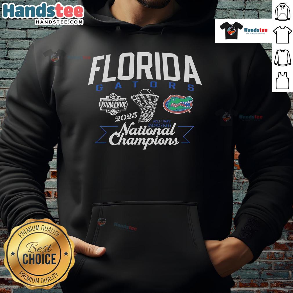 2025 Men's Basketball National Champs Florida Gators Swish Hoodie for fans showcasing team pride and style.