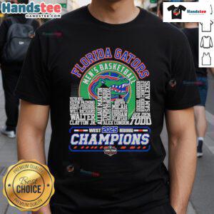 Alt Text: Florida Gators Men's Basketball 2025 West Regional Champions T-Shirt featuring team colors and logo.