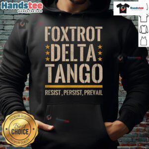 Nice Foxtrots Deltas Tangos Resist Camo Hoodie for parks and hunting, featuring stylish camouflage design.