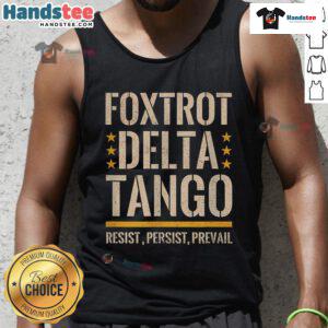 Nice Foxtrots Deltas Tangos Resist Camo Tank Top for parks and hunting, featuring stylish camouflage design.