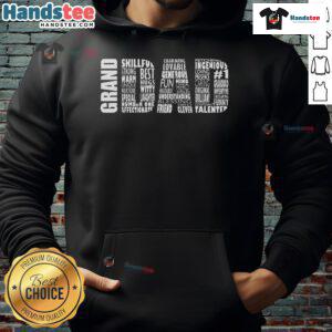Nice Granddad Grandpa word cloud design on a cozy Father's Day hoodie for celebrating special moments with family.