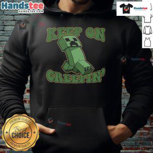 Nice Keep On Creepin Hoodie in black, featuring a stylish graphic design perfect for casual streetwear fashion.