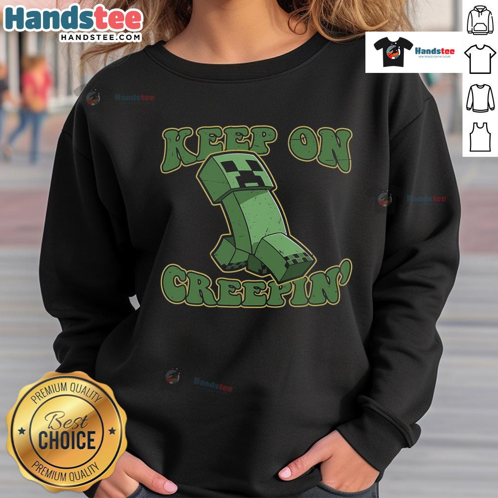 Cozy Nice Keep On Creepin Sweatshirt in a stylish design, perfect for casual outings and cozy layers this season.
