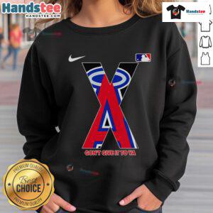 Stylish Los Angeles Angels X Gon Give It To Ya baseball sweatshirt featuring vibrant colors and sporty design.