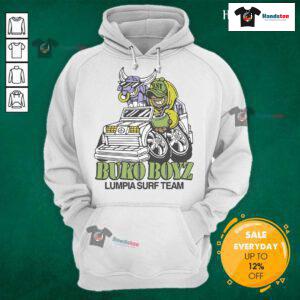 Nice Lumpia Surf Team Buko Boyz Hoodie featuring vibrant design and cozy fit for surf enthusiasts and streetwear lovers.