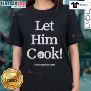 Alt Text: Nice Min Woo Lee Let Him Cook Lululemon Est 1998 Golf Ladies Tee featuring stylish design and comfortable fit.