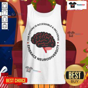 Nice The Future Is Accessible Inclusive Embrace Neurodiversity Tank Top promoting inclusivity for all abilities.