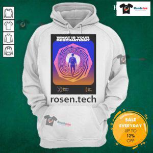 Official Daniel Friedman hoodie featuring 'What Is Your Destination' design from Rosen.Tech, perfect for tech enthusiasts.