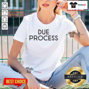 Official Due Process Ladies Tee featuring a stylish design, perfect for casual wear and showcasing your rights.
