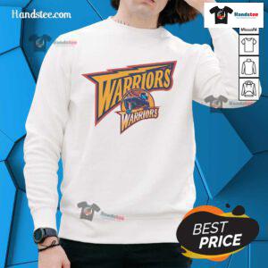 Premium Golden State Warriors Hardwood Classics Evergreen Sweatshirt featuring vibrant team colors and logo design.