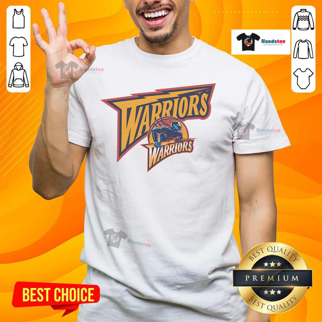 Alt Text: Premium Golden State Warriors Hardwood Classics Evergreen T-Shirt featuring team logo and vintage design in green.