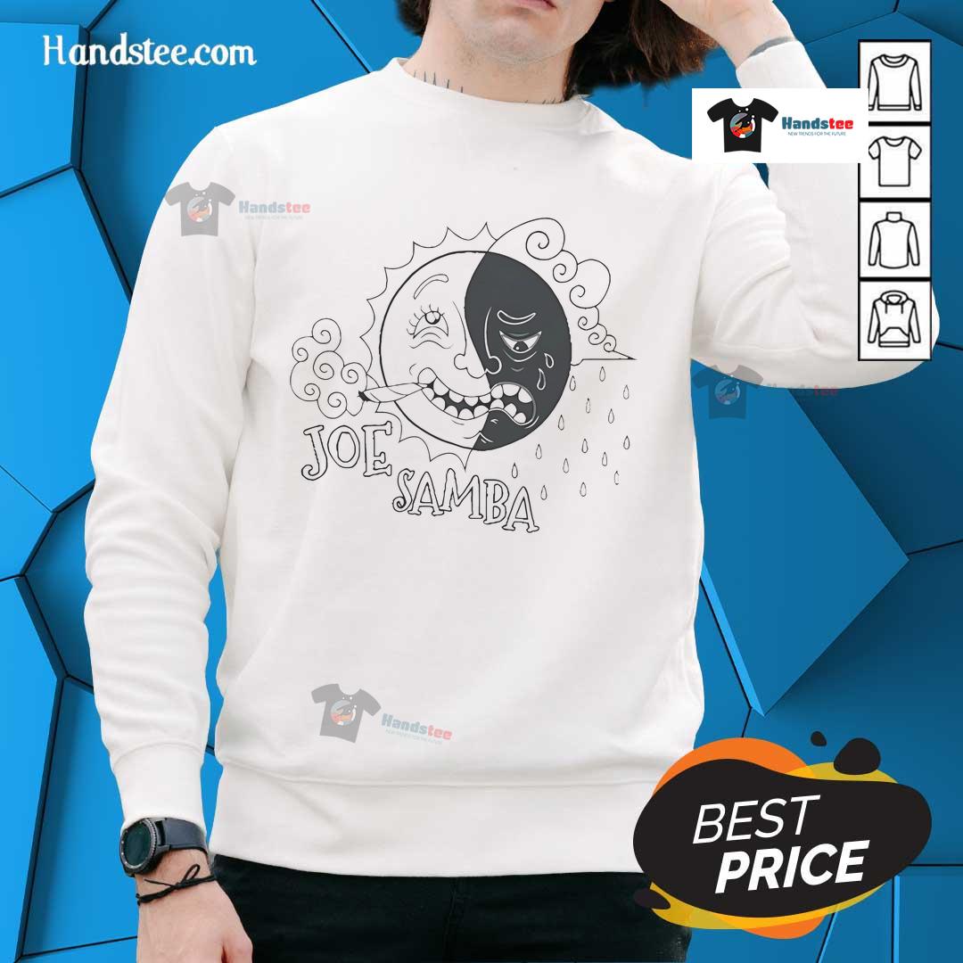 Premium Joe Samba Sun Cigarettes 2025 sweatshirt featuring vibrant graphics and a stylish design for casual wear.