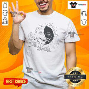 Premium Joe Samba Sun Cigarettes 2025 T-Shirt featuring vibrant graphics and a stylish design for casual wear.