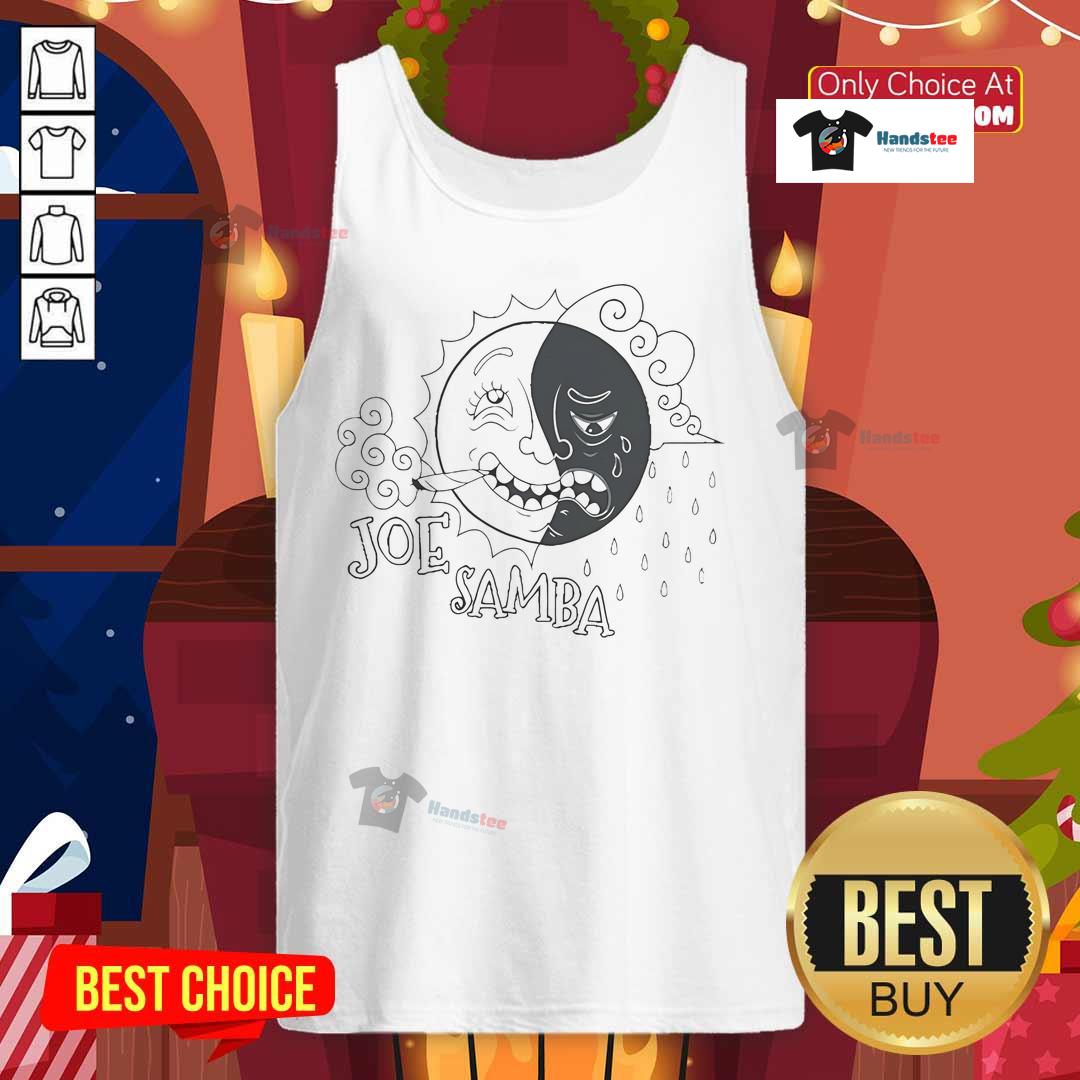 Premium Joe Samba Sun Cigarettes 2025 tank top featuring vibrant graphics and a stylish design for casual wear.