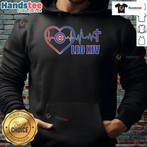 Good Chicago Cubs LEO XIV Heartbeat Hoodie featuring vibrant team colors and a stylish design for avid fans.