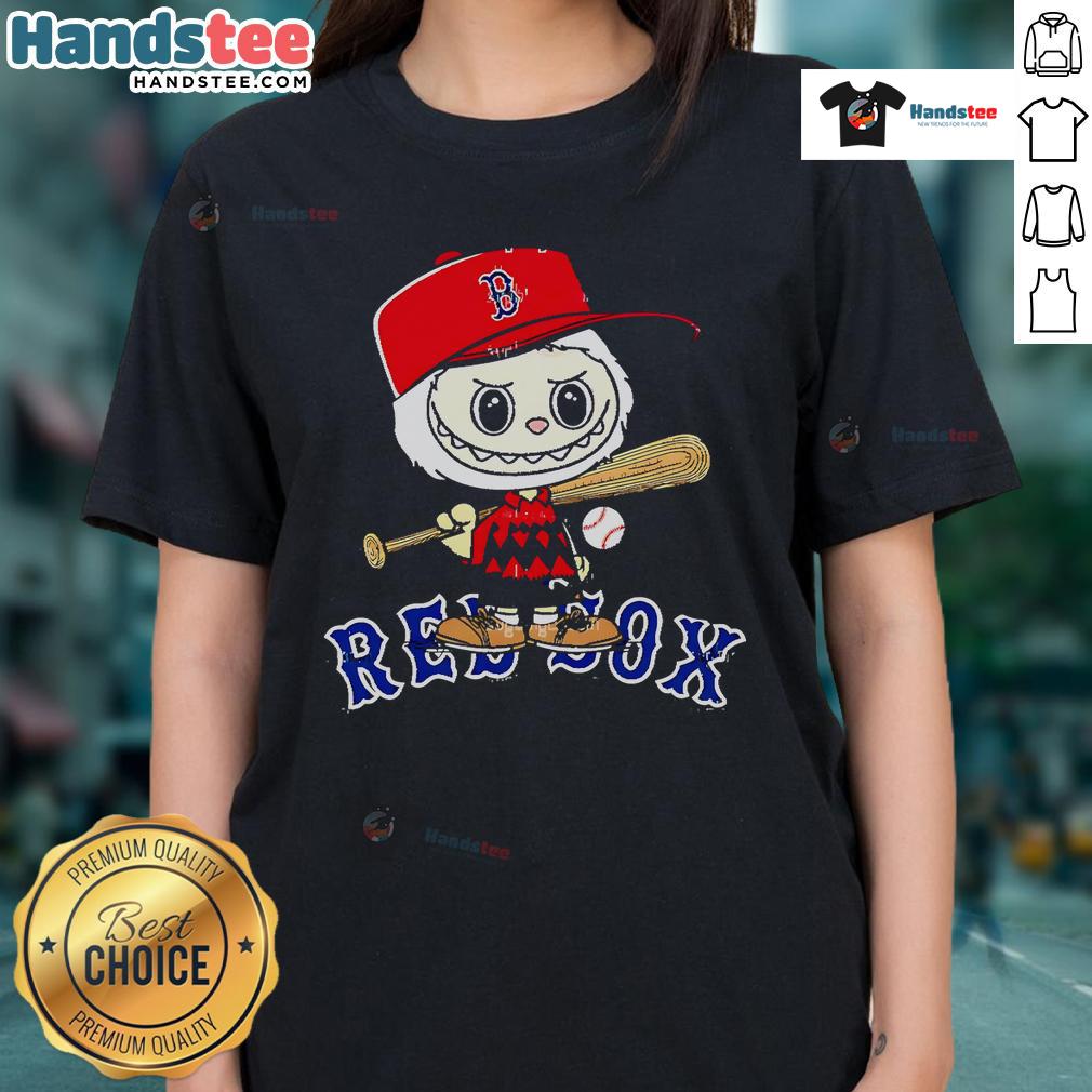 Good Labubu Charlie Brown Boston Red Sox ladies tee featuring a stylish design perfect for female fans and game day.