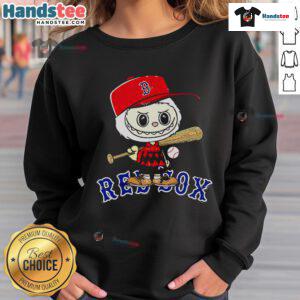 Good Labubu Charlie Brown Boston Red Sox sweatshirt featuring a vintage design perfect for fans and casual wear.