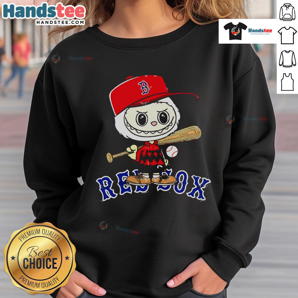 Good Labubu Charlie Brown Boston Red Sox sweatshirt featuring a vintage design perfect for fans and casual wear.