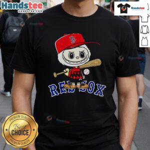 Good Labubu Charlie Brown Boston Red Sox T-Shirt featuring a playful design celebrating baseball fandom and nostalgia.