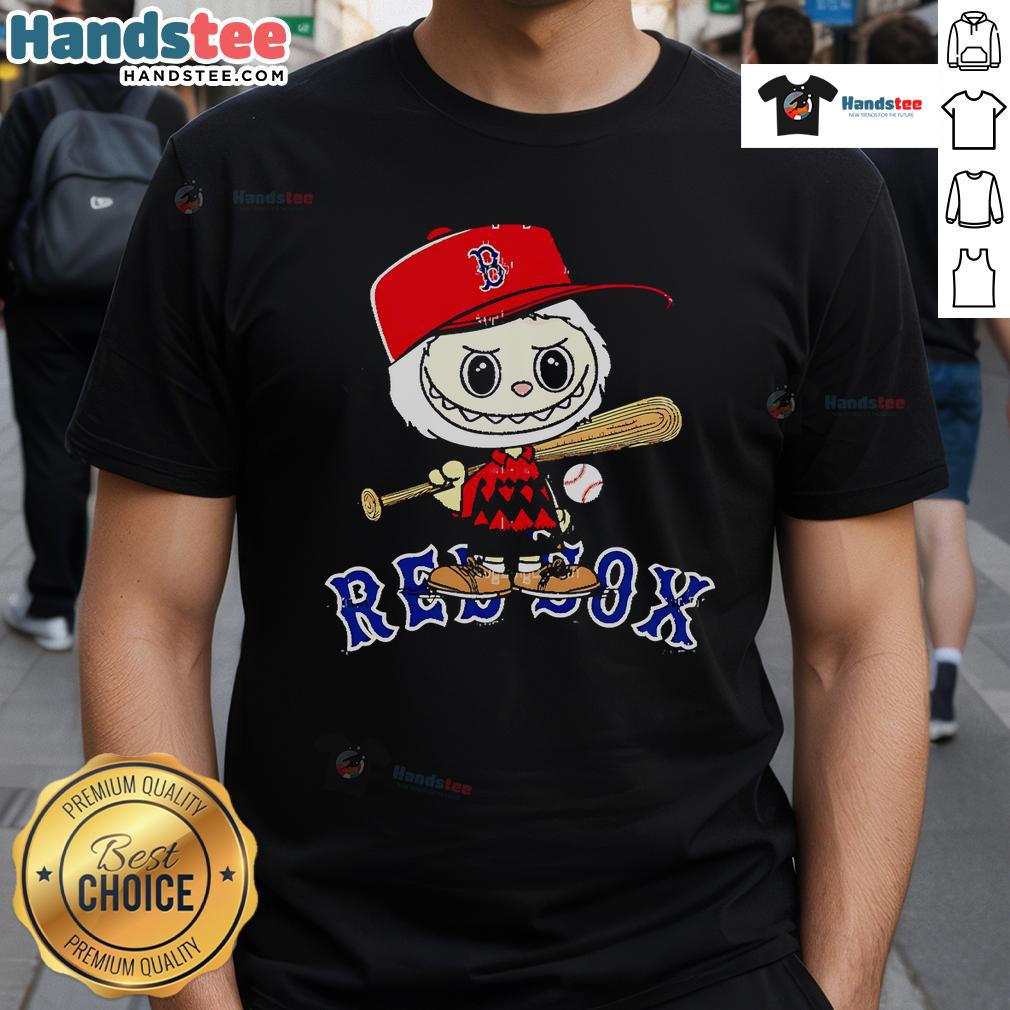 Good Labubu Charlie Brown Boston Red Sox T-Shirt featuring a playful design celebrating baseball fandom and nostalgia.
