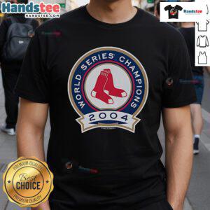 Good Mitchell & Ness Boston Red Sox 2004 World Champions T-Shirt featuring bold team graphics and a classic fit.