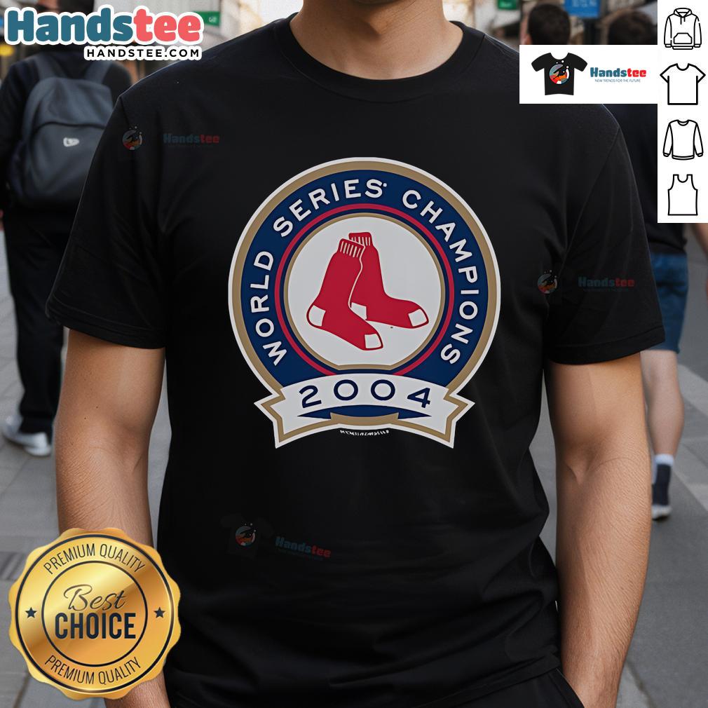 Good Mitchell & Ness Boston Red Sox 2004 World Champions T-Shirt featuring bold team graphics and a classic fit.