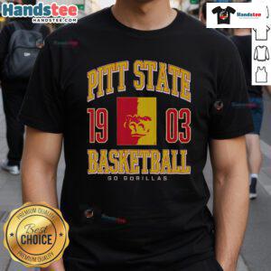 Good Pittsburg State Gorillas basketball T-shirt featuring vibrant colors and team logo, perfect for fans and athletes.