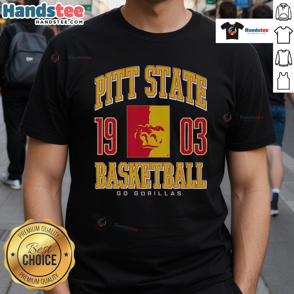 Good Pittsburg State Gorillas basketball T-shirt featuring vibrant colors and team logo, perfect for fans and athletes.