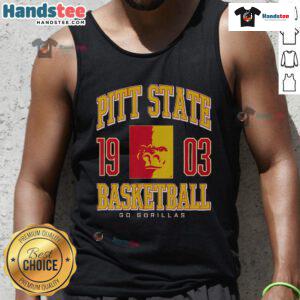 Alt Text: Stylish Pittsburg State Gorillas basketball tank top in vibrant colors, perfect for fans and athletes.
