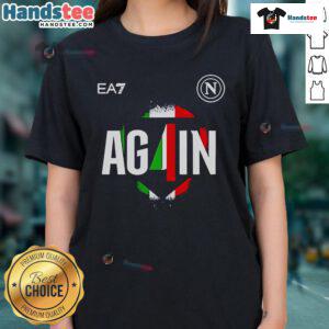 SSC Napoli Campione d'Italia 2024-2025 ladies tee showcasing team pride and style.
