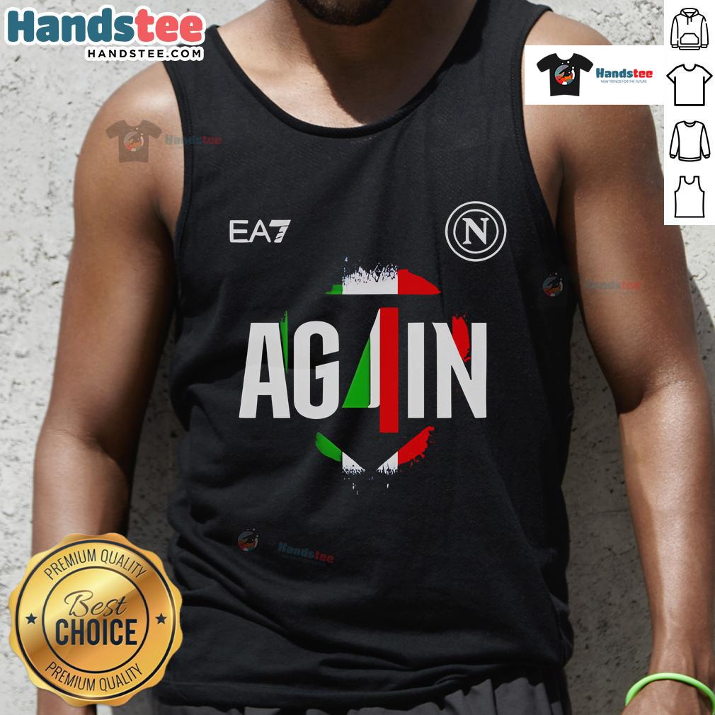 Good SSC Napoli Campione d'Italia 2024-2025 tank top featuring vibrant team colors and logo for passionate fans.