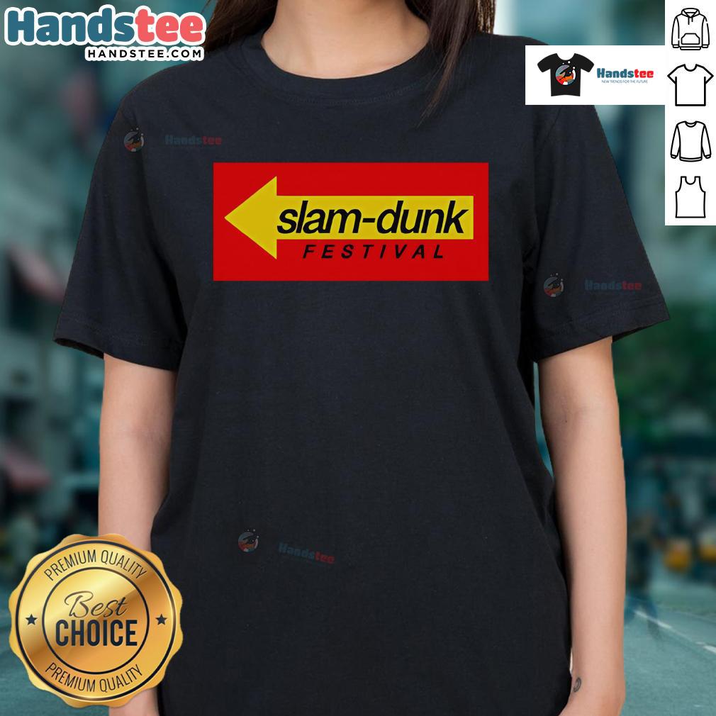 Good Slam Dunk X Drive-Thru Ladies Tee featuring a stylish design perfect for basketball fans and casual wear.
