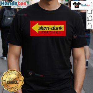 Good Slam Dunk X Drive-Thru T-Shirt featuring a vibrant design perfect for basketball fans and casual wear enthusiasts.
