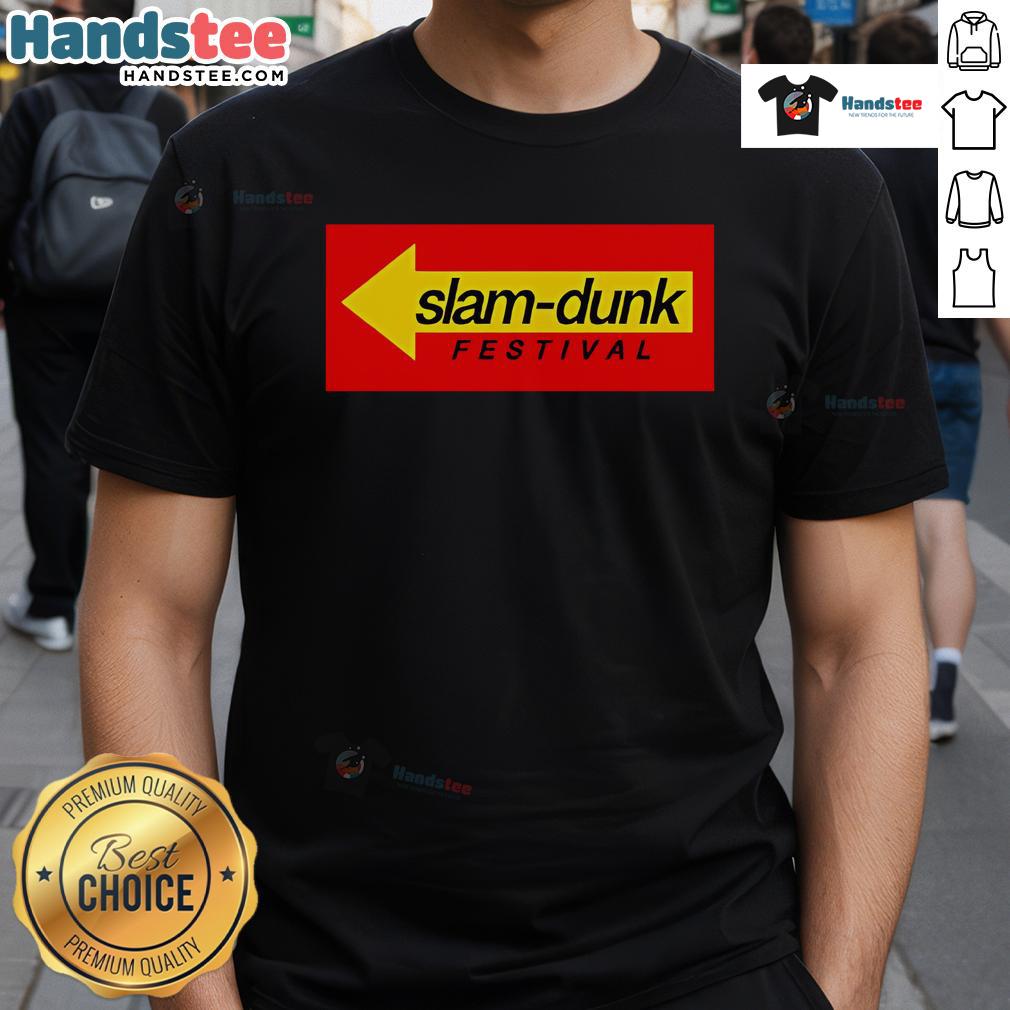 Good Slam Dunk X Drive-Thru T-Shirt featuring a vibrant design perfect for basketball fans and casual wear enthusiasts.
