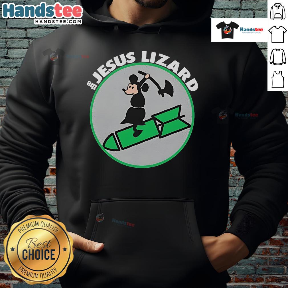 Alt Text: Good The Jesus Lizard Maus Mit Bombe Hoodie featuring vibrant graphic design and stylish fit for music fans.