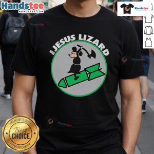 Alt Text: Good The Jesus Lizard Maus mit Bombe T-Shirt featuring unique graphic design inspired by the iconic band.
