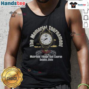 Good The Memorial Tournament Clock Tank Top featuring stylish design, perfect for golf fans and summer wear.
