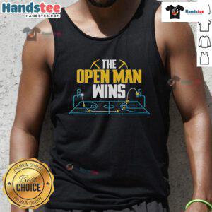 Good The Open Man Wins tank top showcasing a stylish design perfect for casual wear and summer outings.