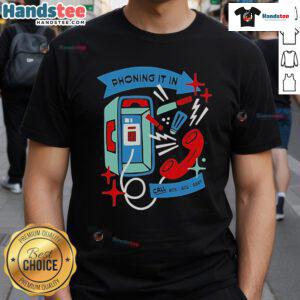 Good The Try Guys Phoning It In Call T-Shirt featuring vibrant design and playful graphics, perfect for fans of The Try Guys.