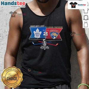 Good Toronto Maple Leafs vs Florida Panthers Round 2 Stanley Cup Playoffs 2025 tank top featuring team logos and vibrant design.