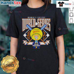 Good Women's College World Series Tennessee Volunteers Women's Basketball 2025 Ladies Tee shirt design featuring team colors.