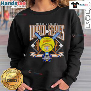 2025 Tennessee Volunteers women's basketball sweatshirt for the Good Women's College World Series, showcasing team spirit.