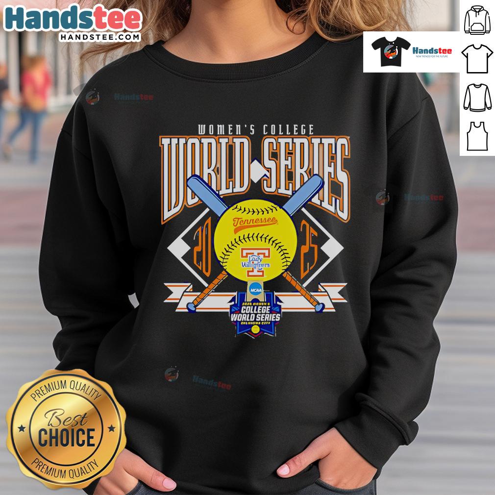 2025 Tennessee Volunteers women's basketball sweatshirt for the Good Women's College World Series, showcasing team spirit.