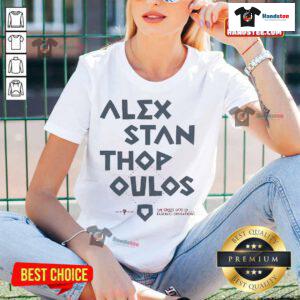 Nice Alex Stanthopoulos, the Greek God of Baseball Operations, featured on a stylish ladies tee design.