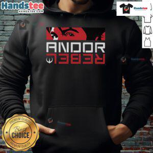 Stylish Nice Andor Rebel Spirit Hoodie in dark color, perfect for fans of Star Wars and casual fashion.