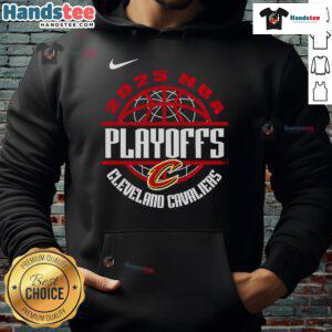 2025 Cleveland Cavaliers NBA Playoffs hoodie featuring 'Fight Together, Win Forever' slogan, perfect for fans.