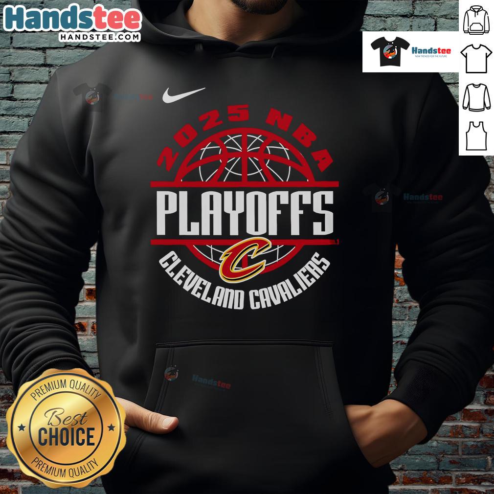2025 Cleveland Cavaliers NBA Playoffs hoodie featuring 'Fight Together, Win Forever' slogan, perfect for fans.