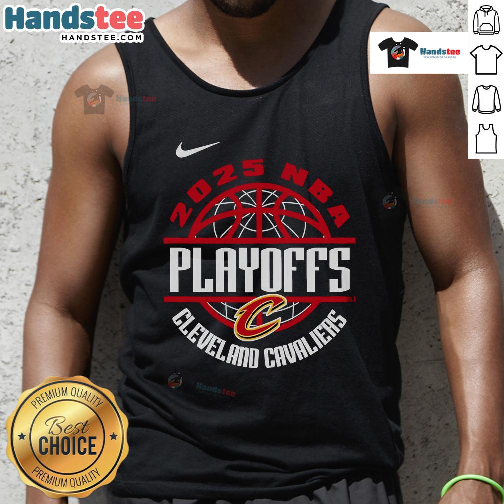Nice Cleveland Cavaliers NBA Playoffs Fight Together Win Forever 2025 tank top featuring vibrant team colors and logo.